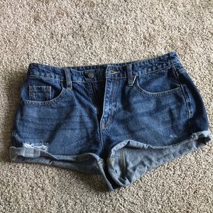 Denim shorts
